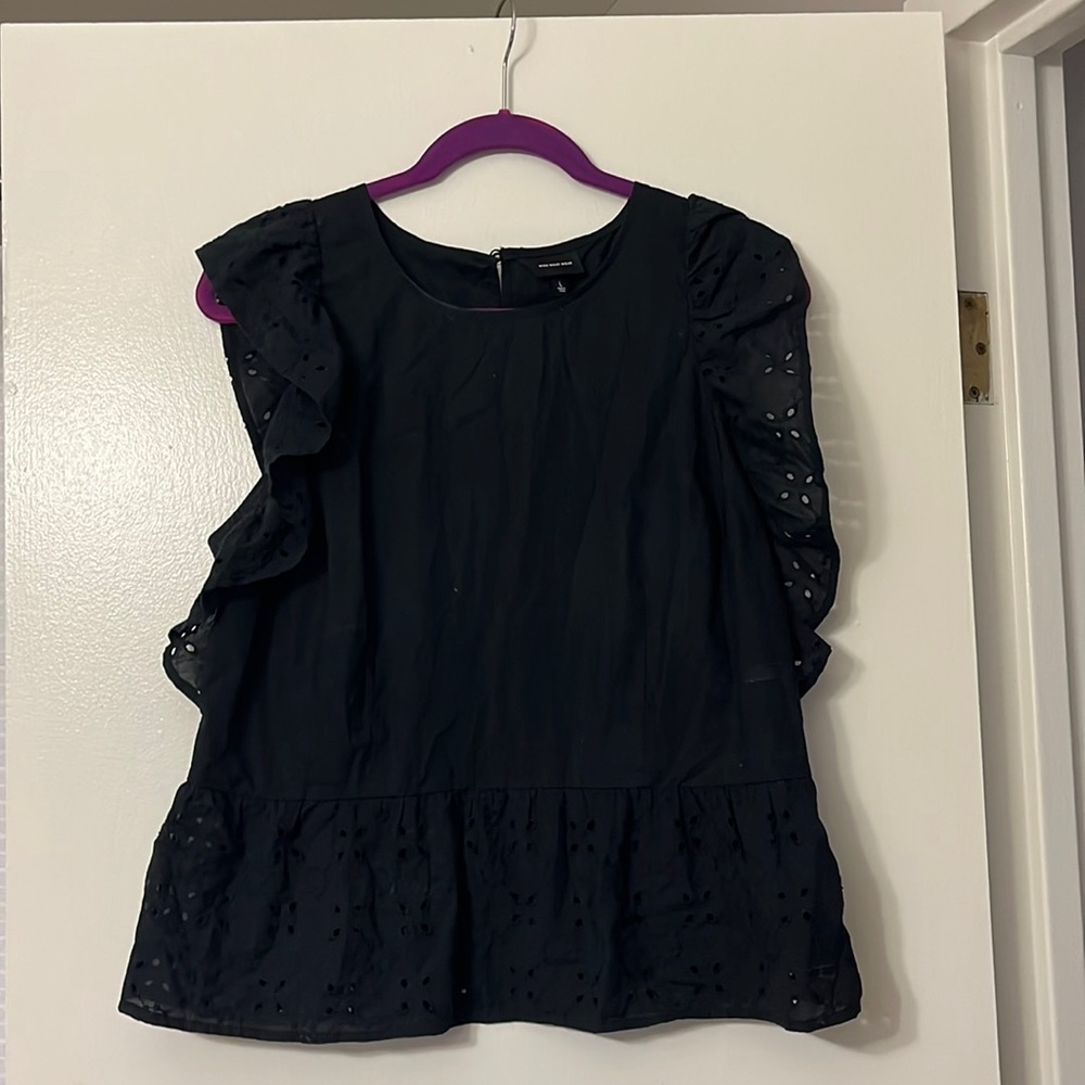 Who What Wear Peplum Blouse